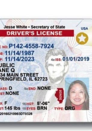 real illinois id card