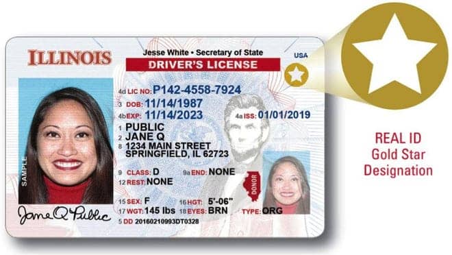 real illinois id card